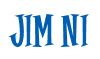 Rendering "JIM N`I" using Cooper Latin
